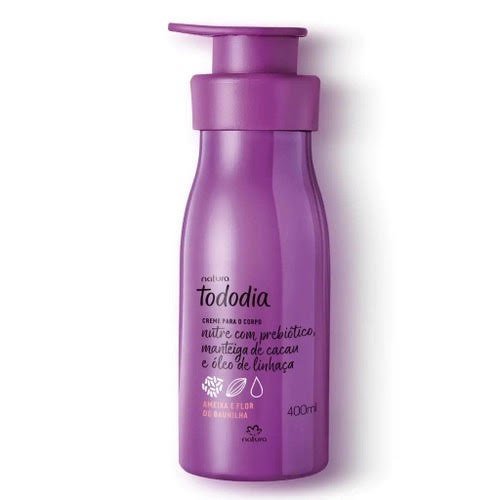 Creme Hidratante Corporal Natura Tododia 400ml - Fragrância Ameixa E Flor De Baunilha