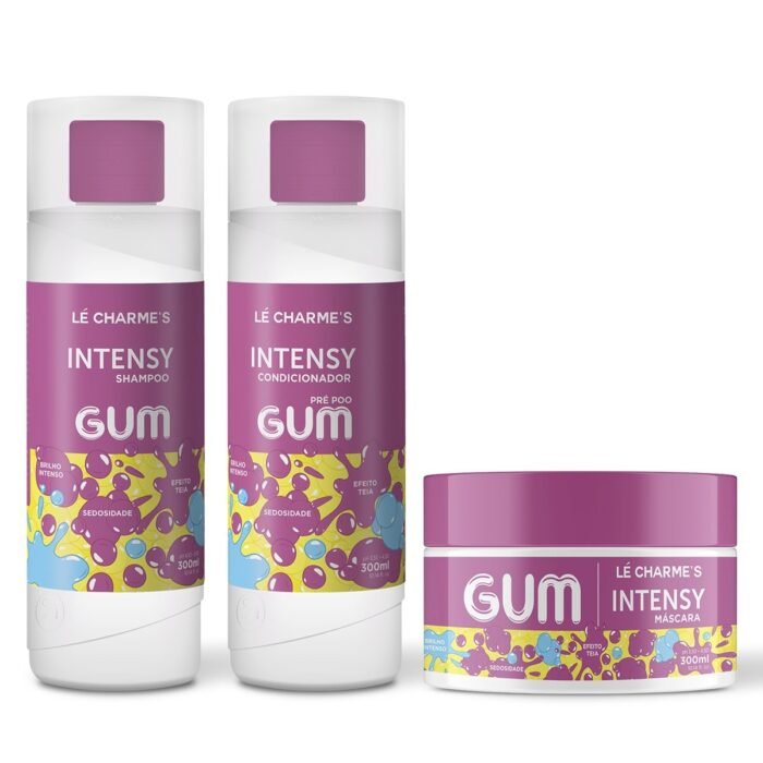 Kit Intensy Gum Lé Charmes Shampoo + Condicionador + Máscara - Le Charme'S Profissional